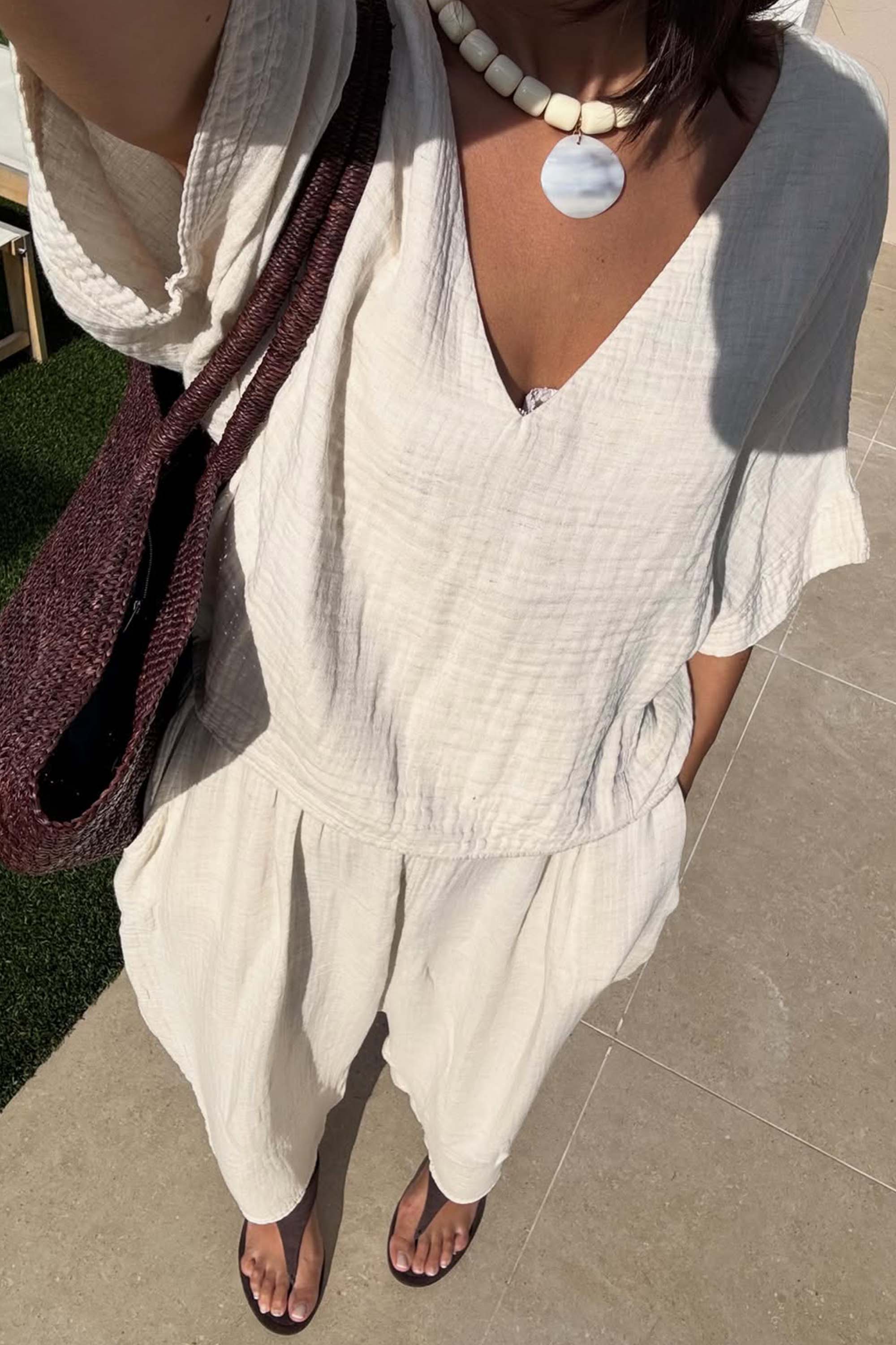 Crinkle Slouchy Pantolon