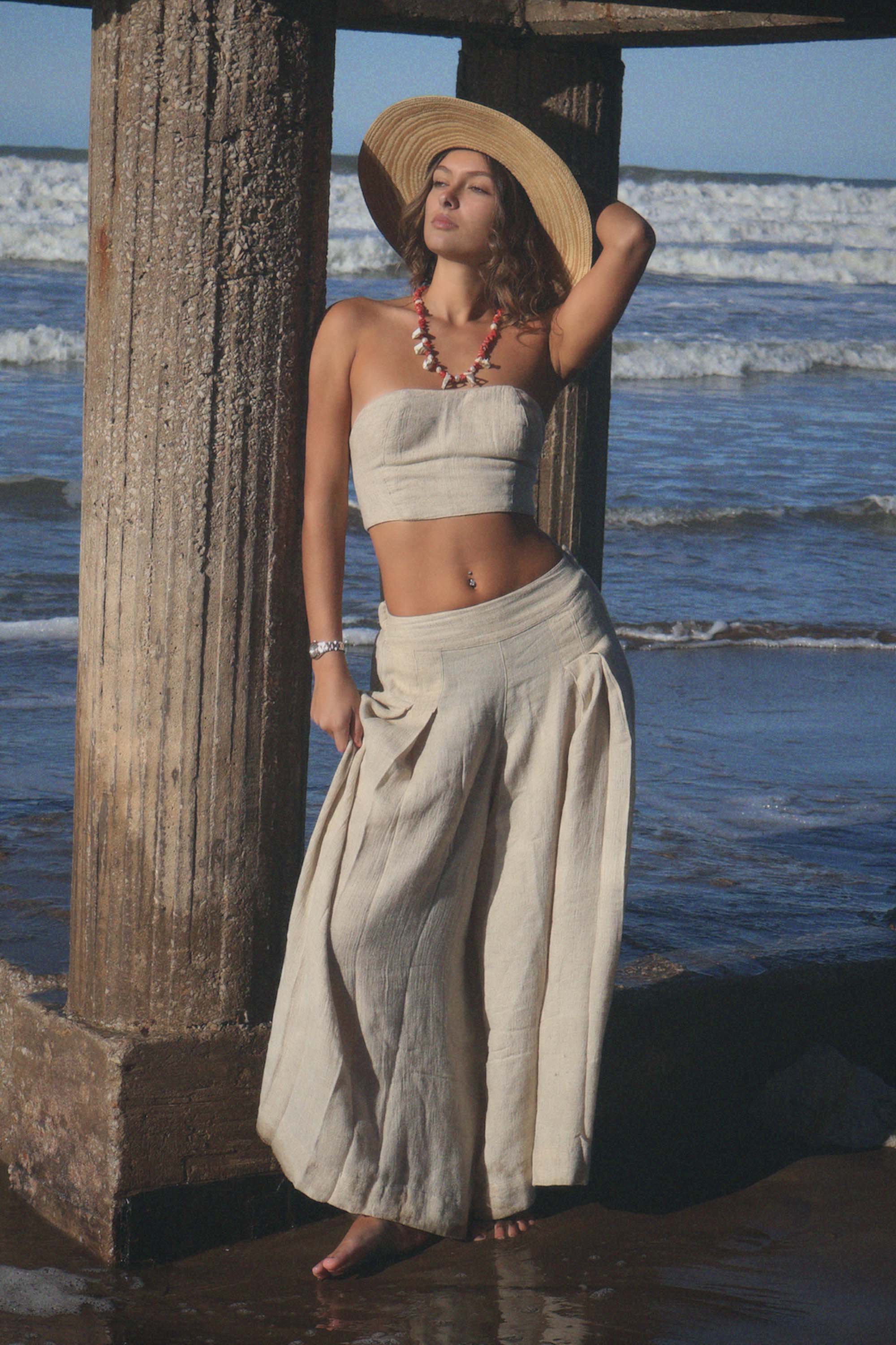 Keten Bandeau Bluz