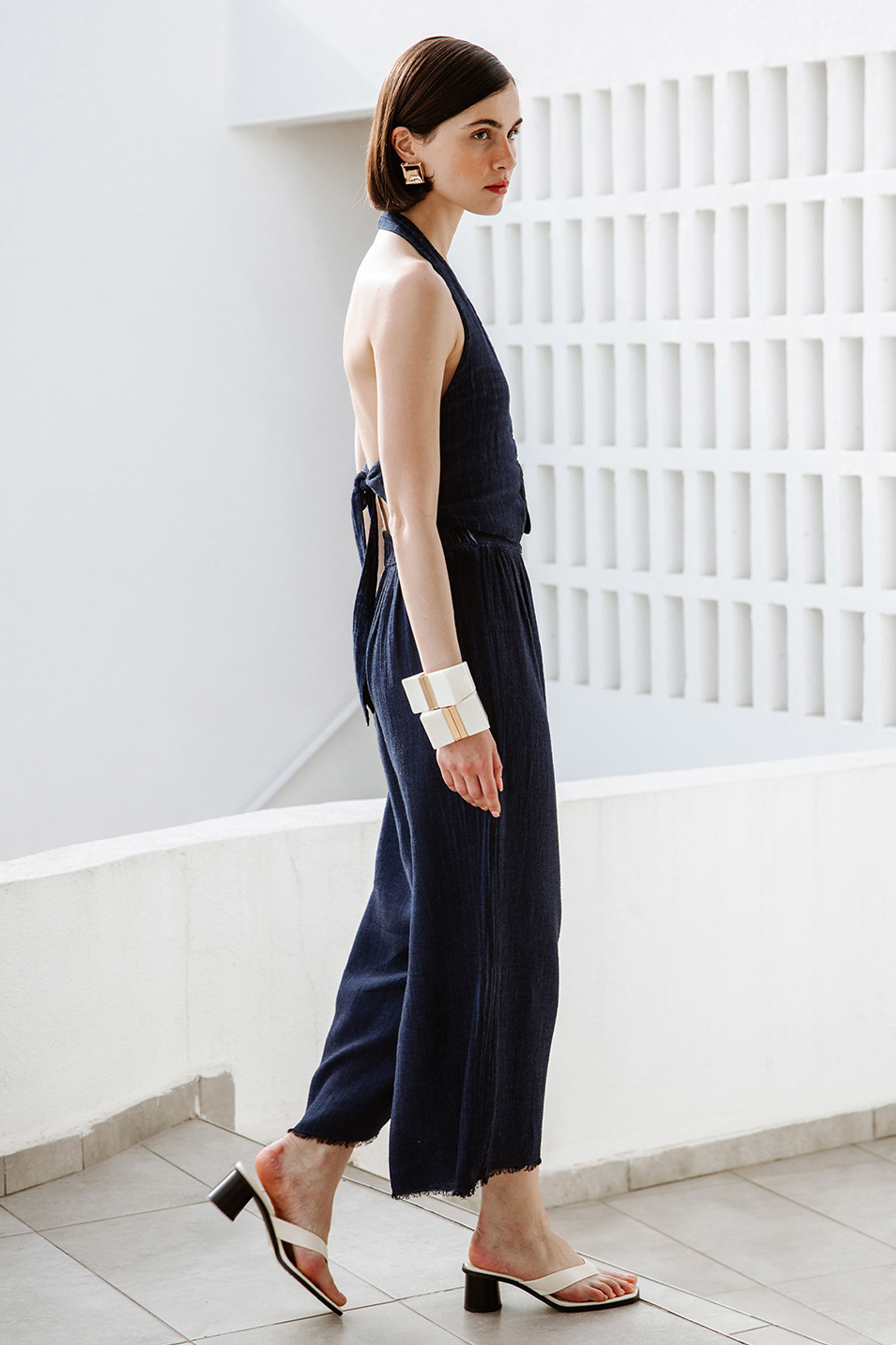Keten Navy Pantolon