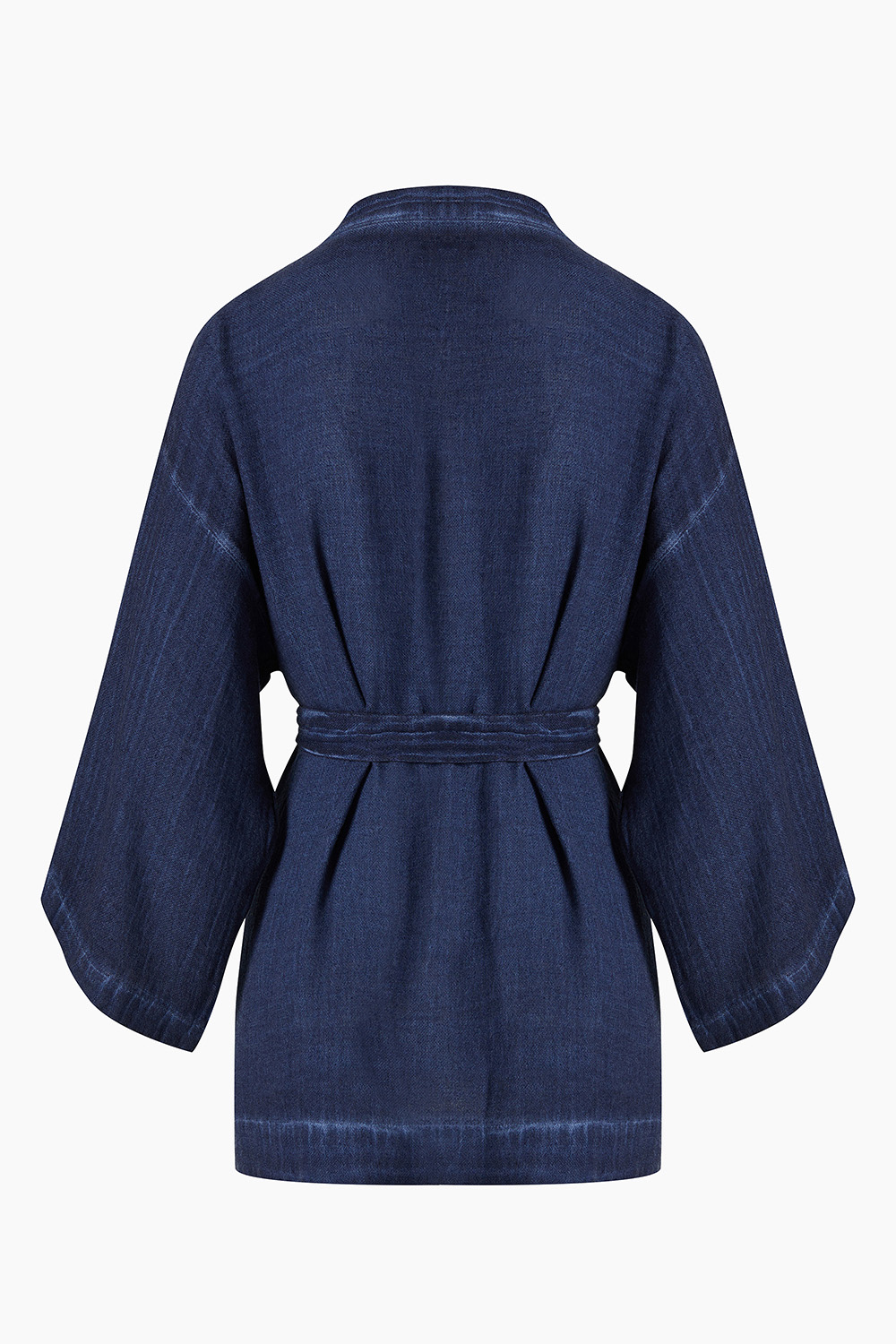 Keten Navy Kısa Kimono