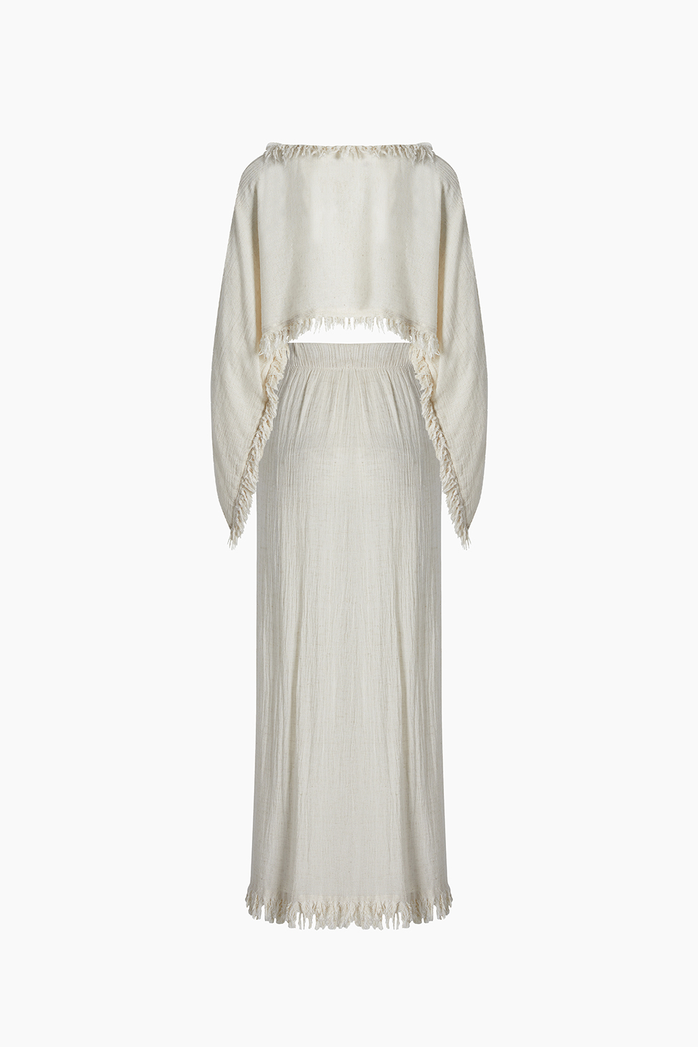 Crinkle Linen Skirt Set