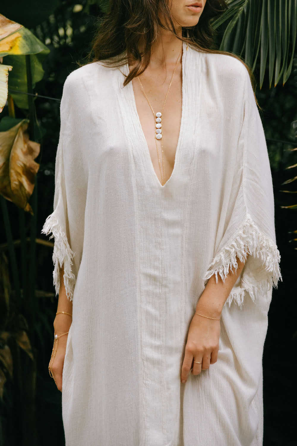 Crinkle Linen Kaftan