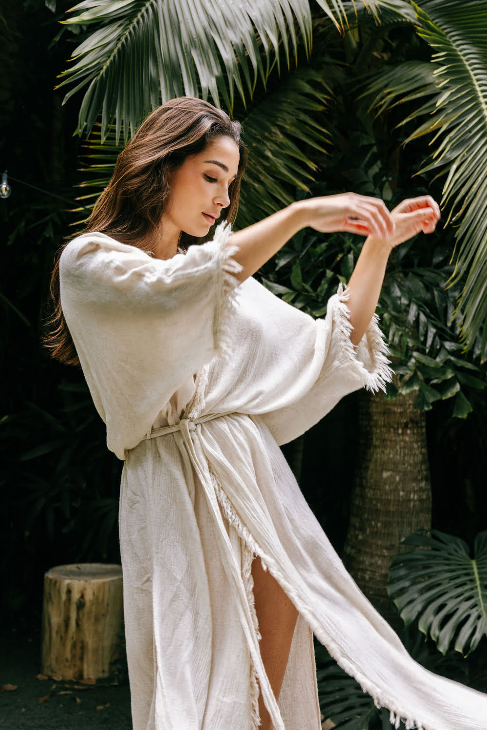 Crinkle Linen Kimono
