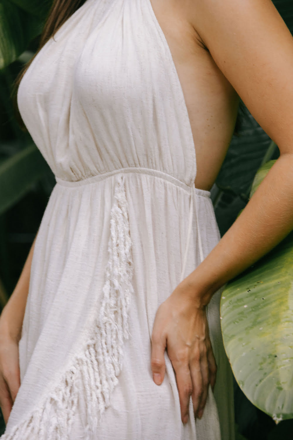 Hemp Halter Neck Dress