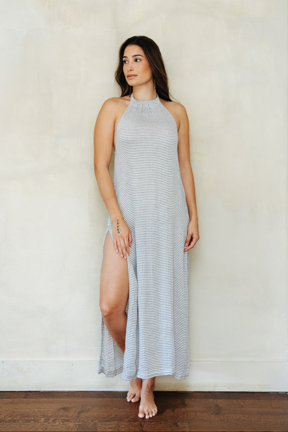 Striped Lyocell Dress