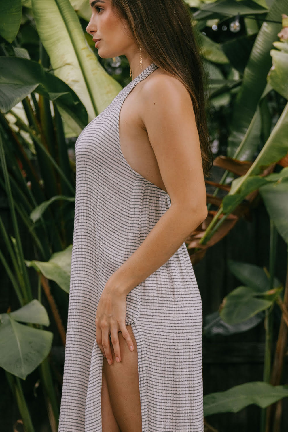 Striped Lyocell Dress