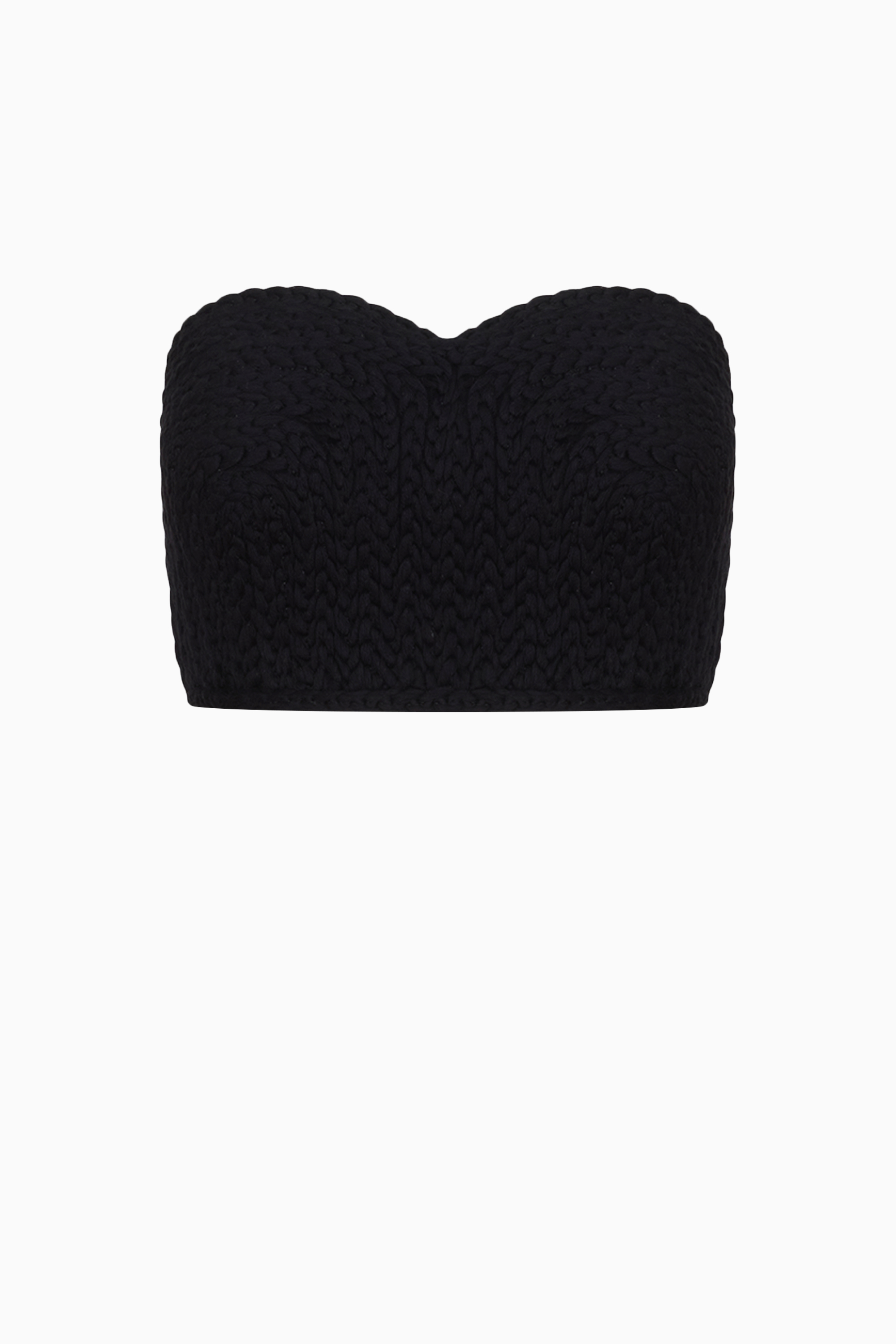 Black Linen Bra