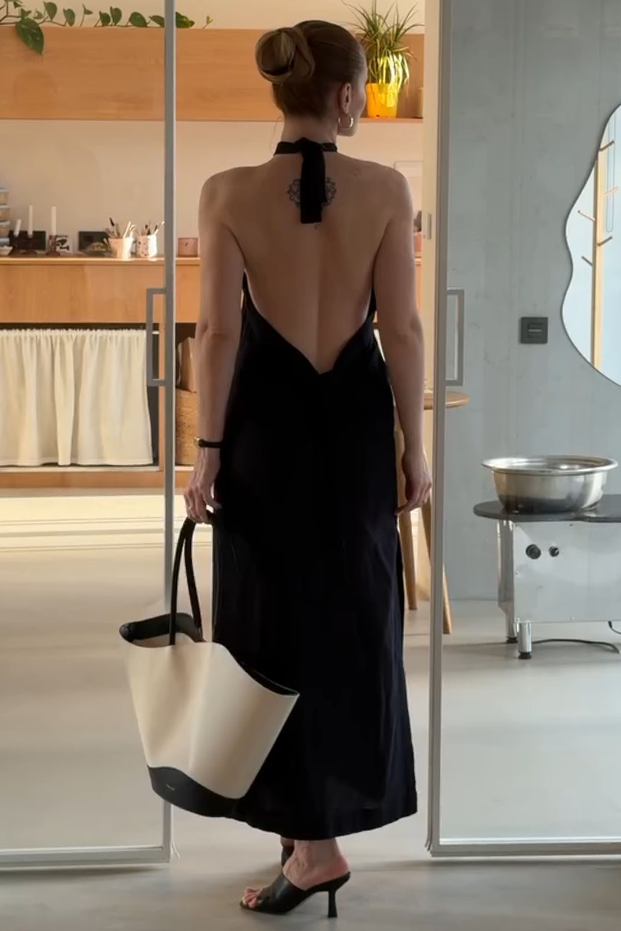 Black Linen Dress