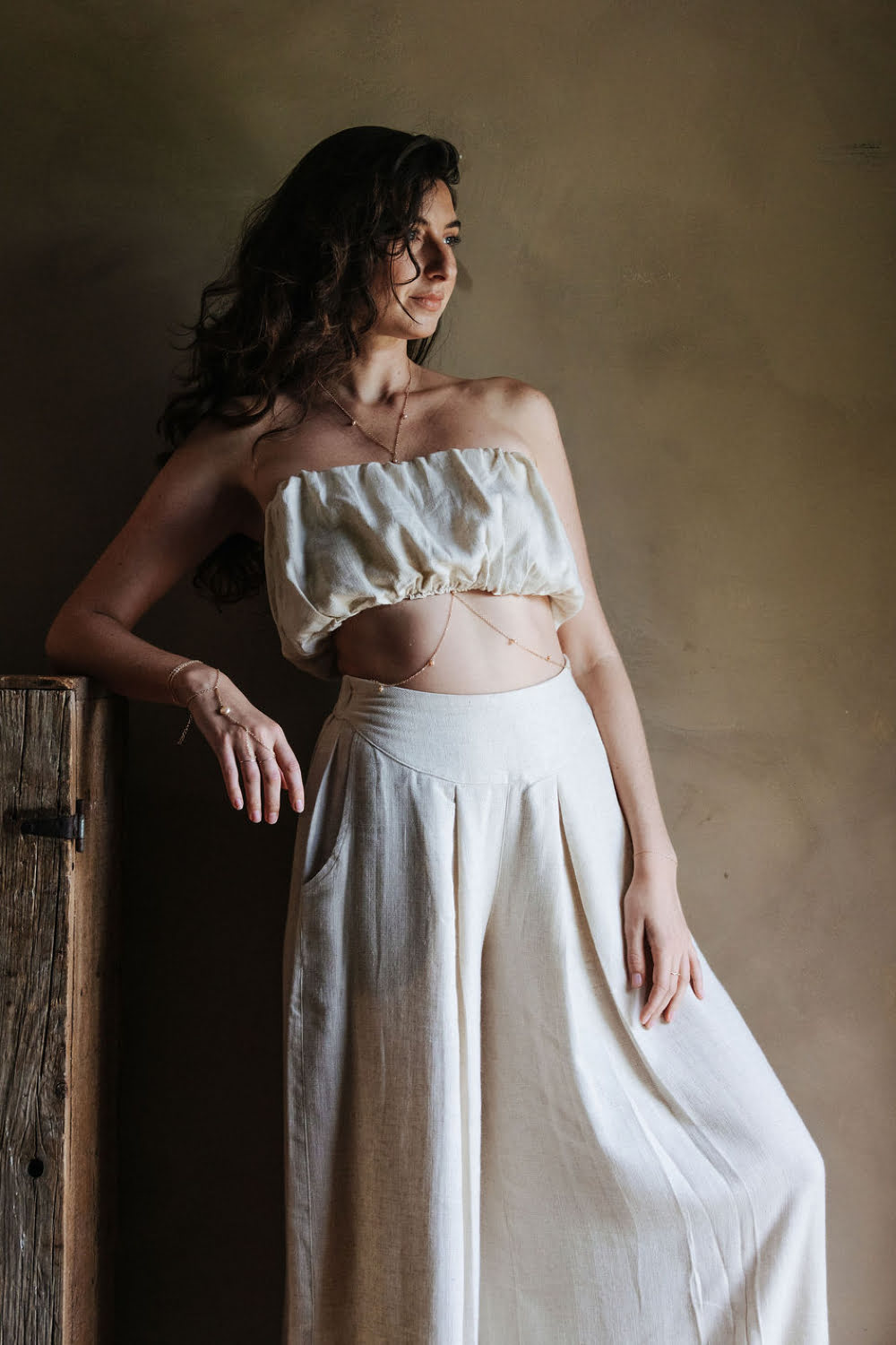 Natural Linen Bra