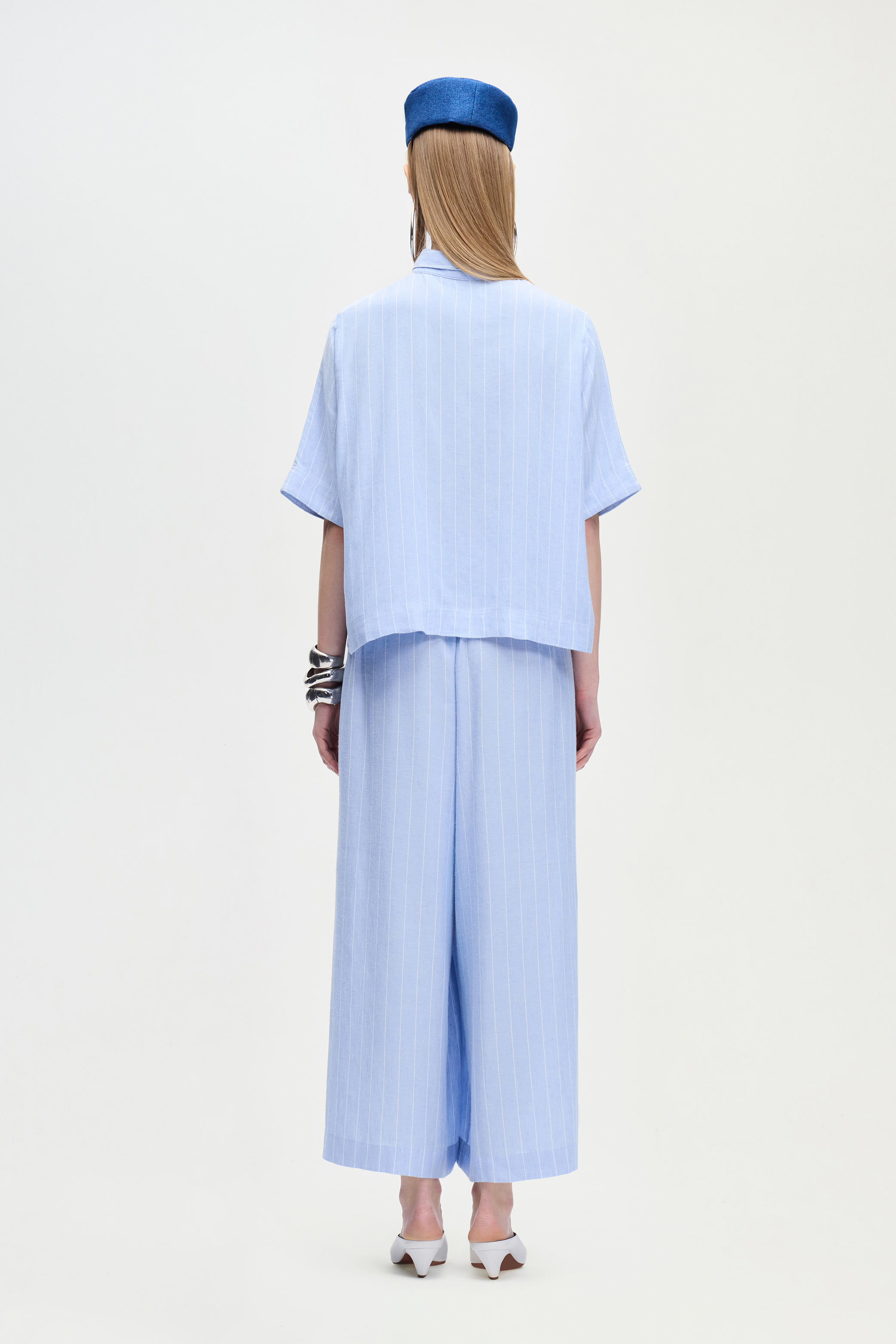 Striped Linen Blend Shirt