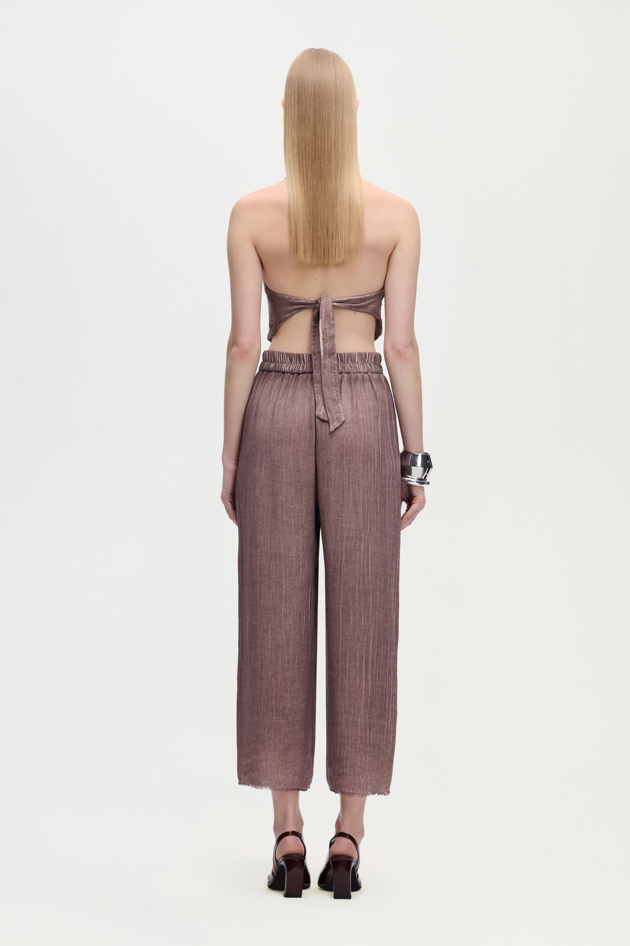 Linen Brown Pants
