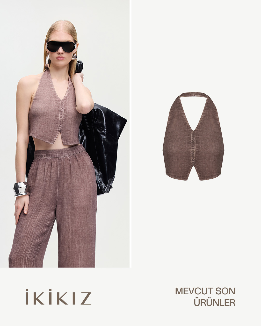 Linen Brown Waistcoat