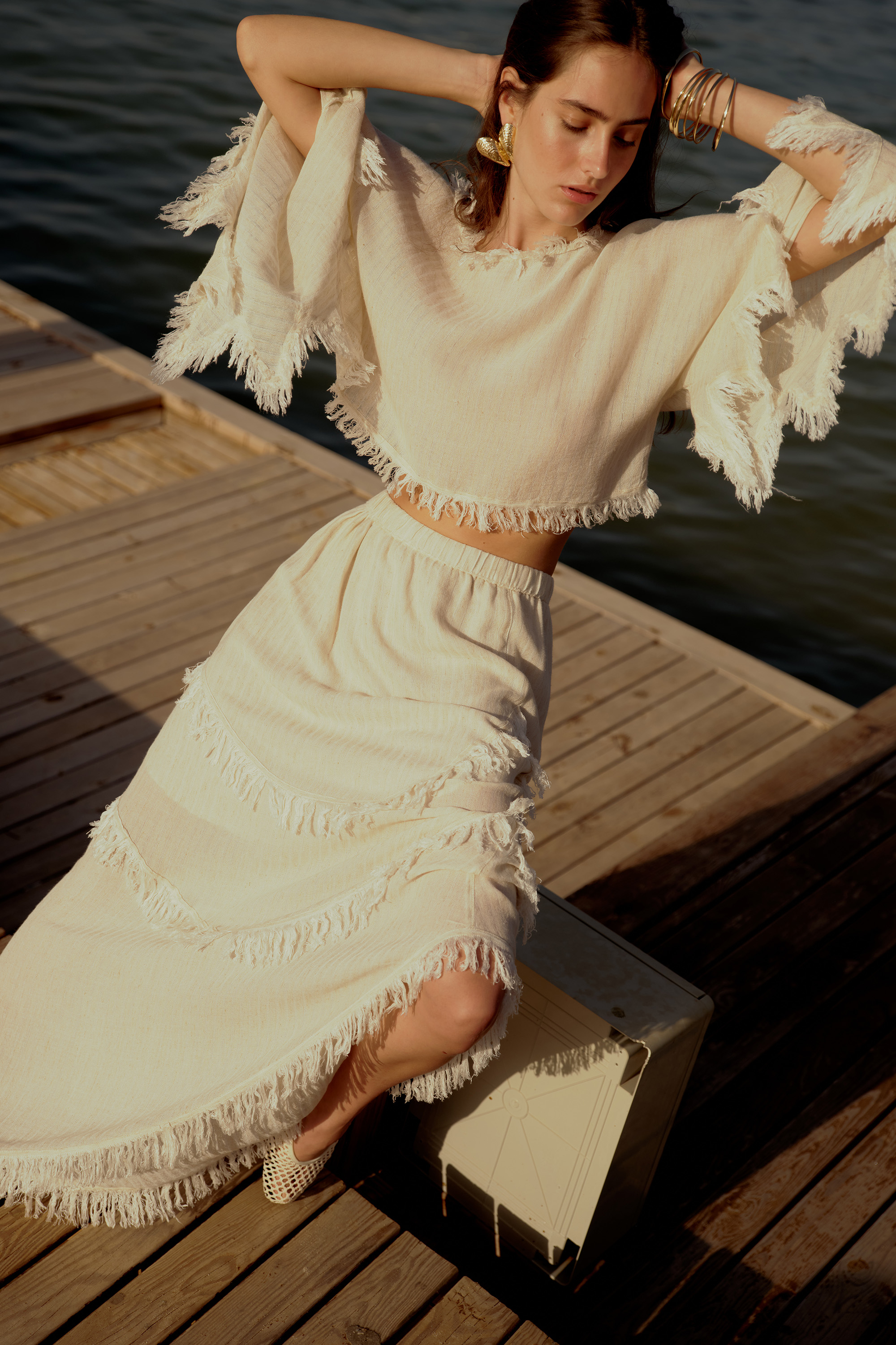 Natural Crop Blouse