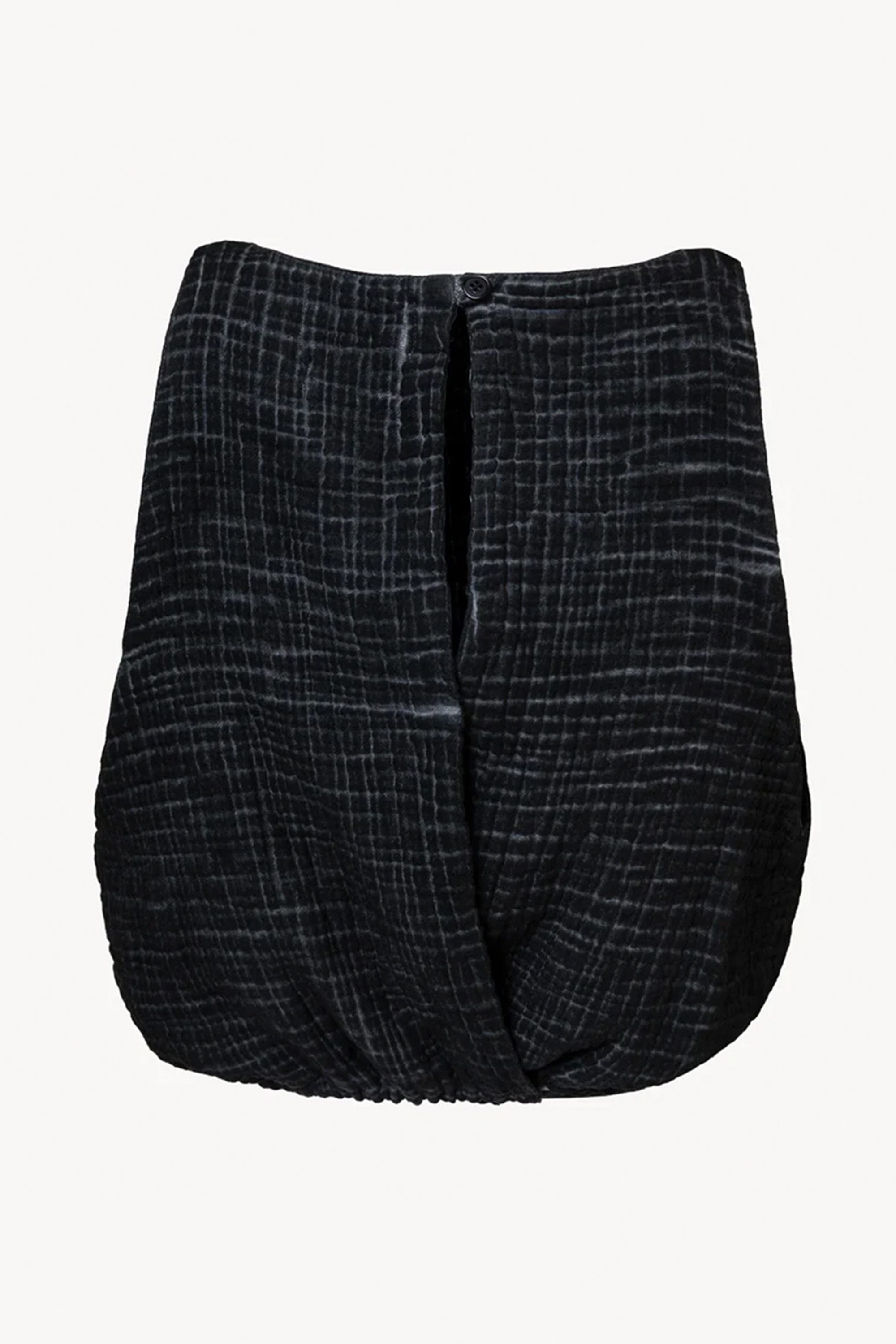 Crinkle Black Tank Top 