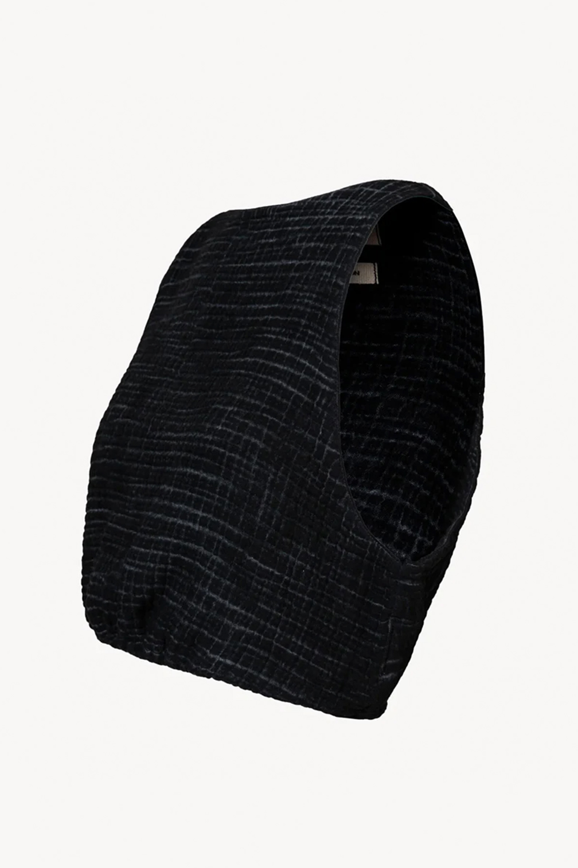 Crinkle Black Tank Top 