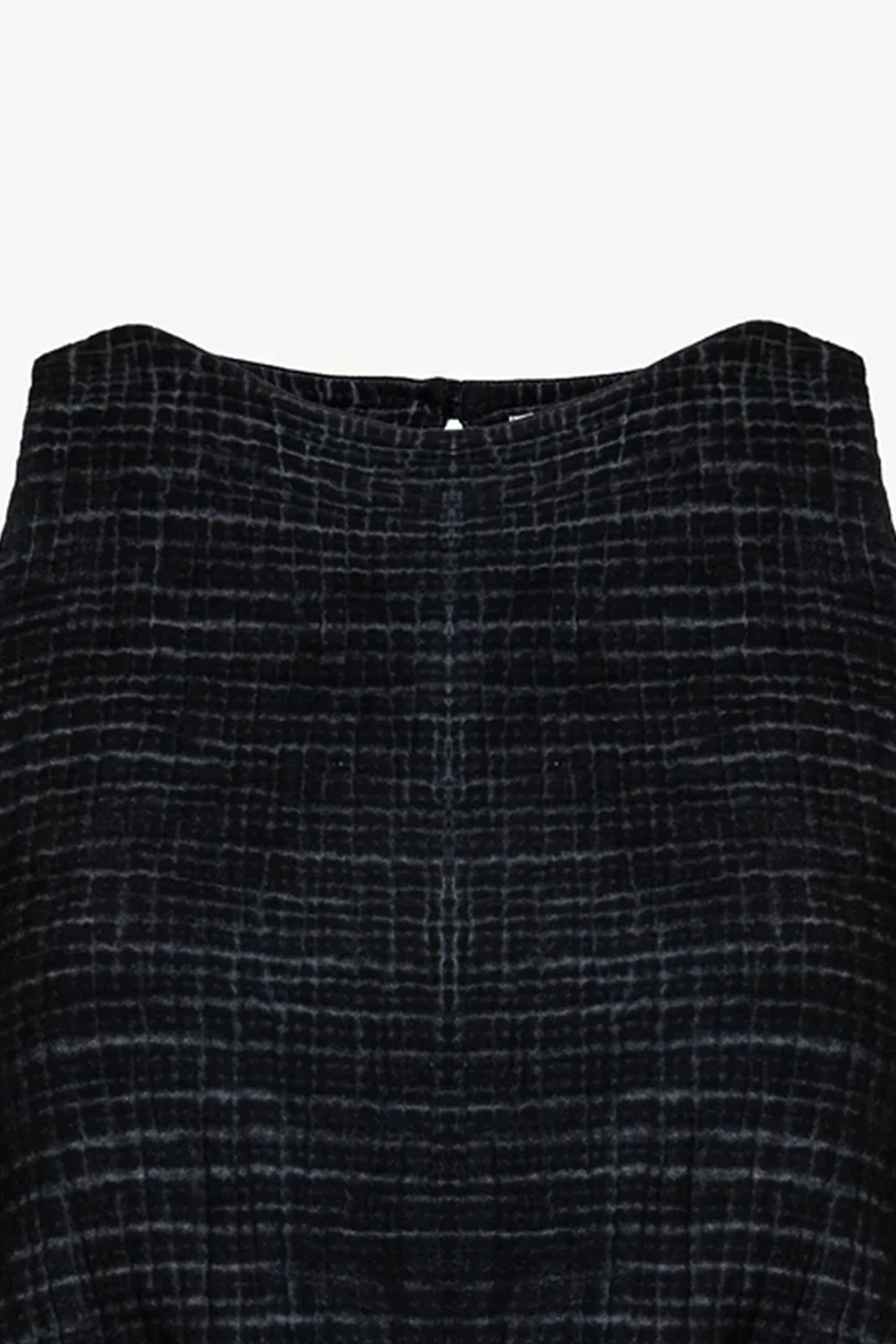 Crinkle Black Tank Top 