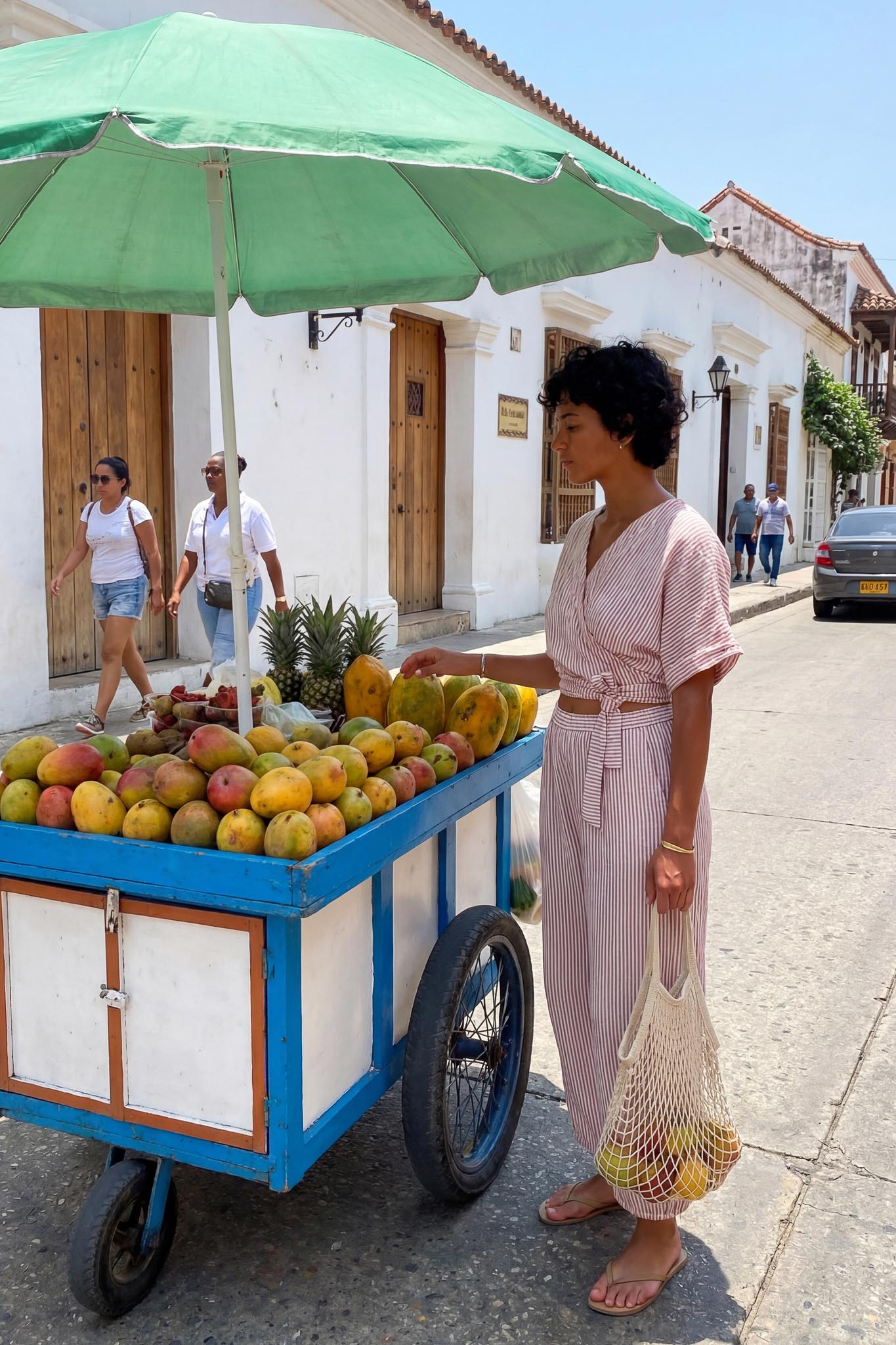 Crinkle Kırmızı Çizgili Bağlamalı Bluz