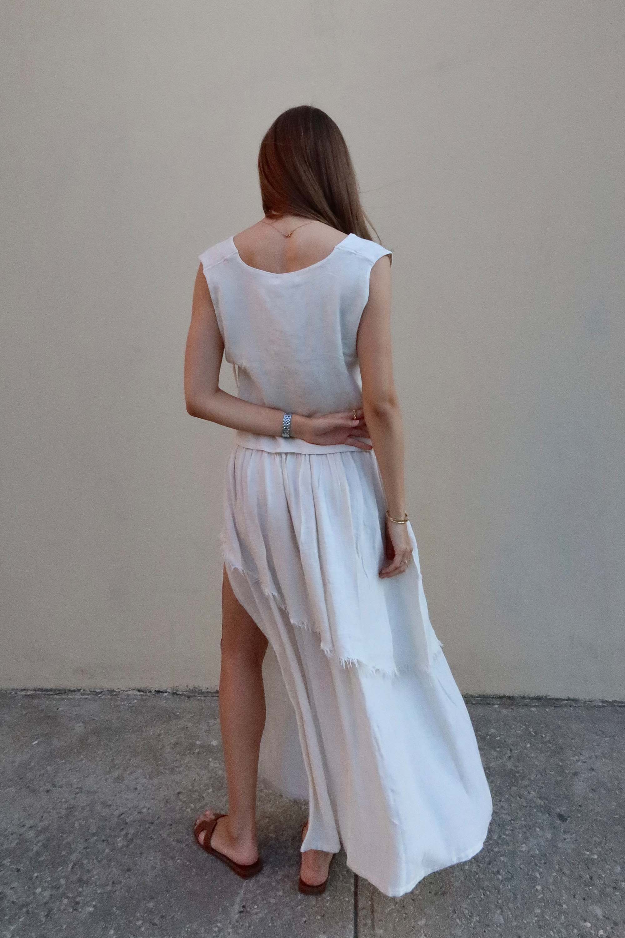 Hemp Slit Skirt