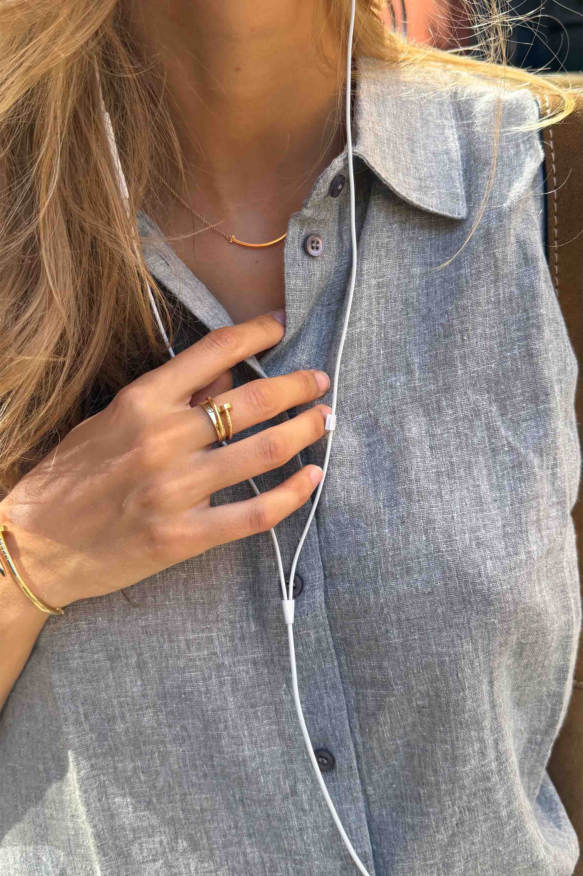 Gray Linen Shirt