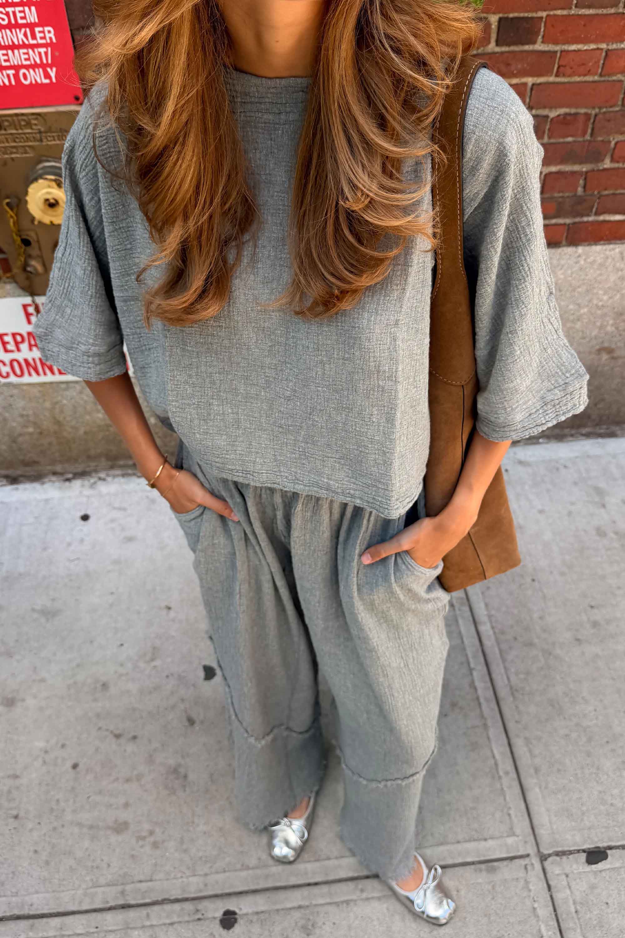 Crinkle Linen Blouse