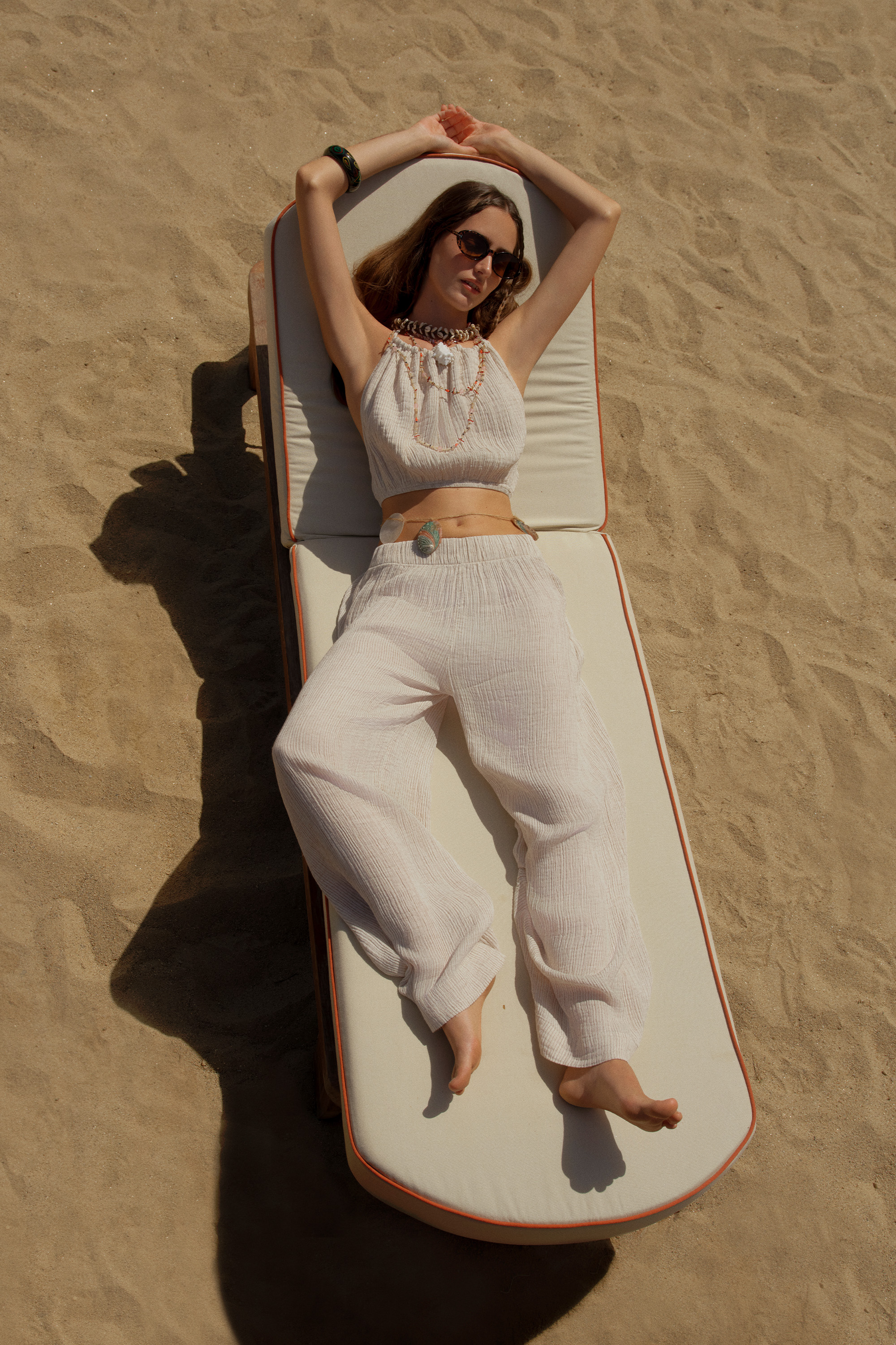 Striped Lyocell Pants