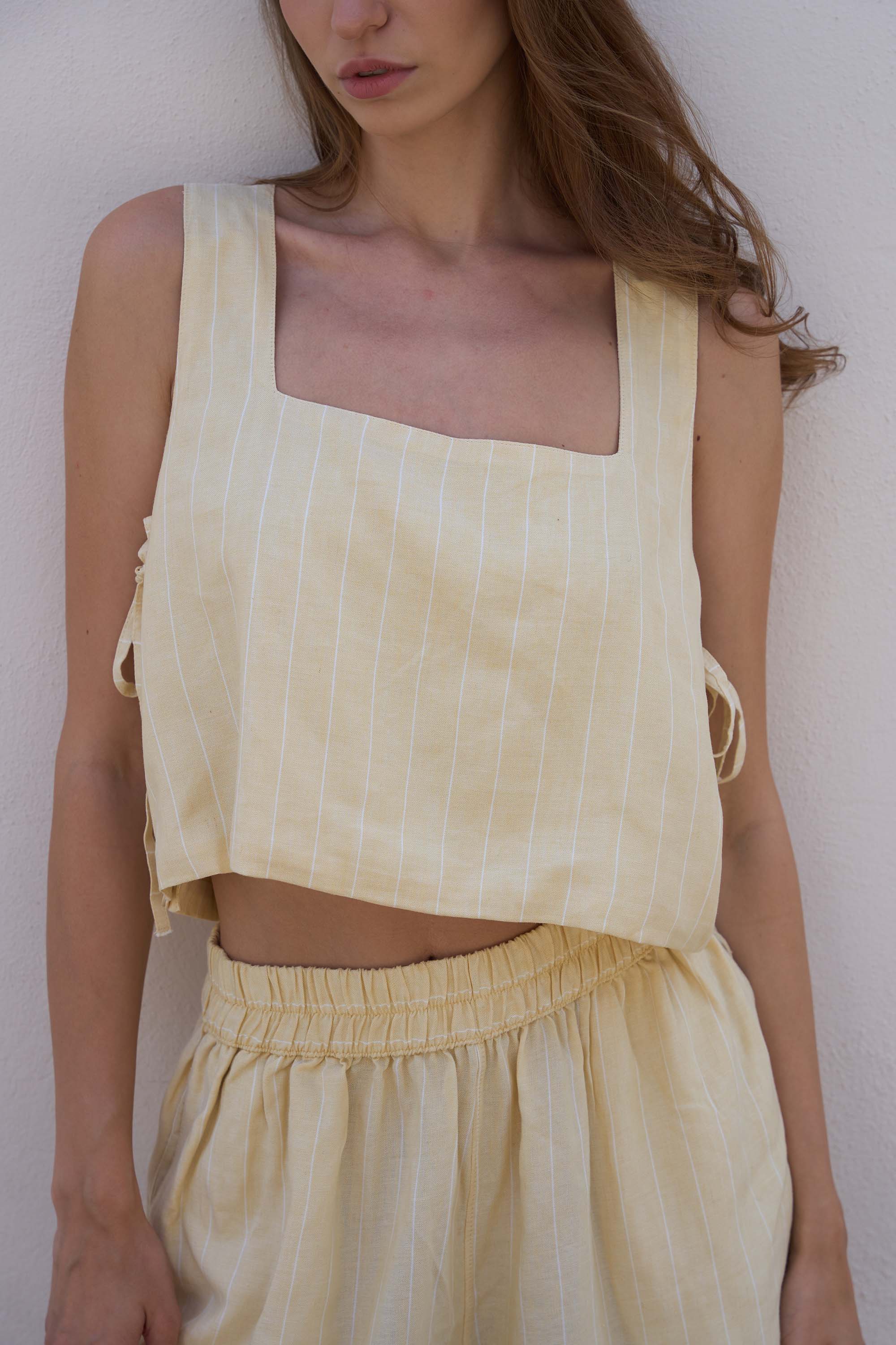 Yellow Crop Top