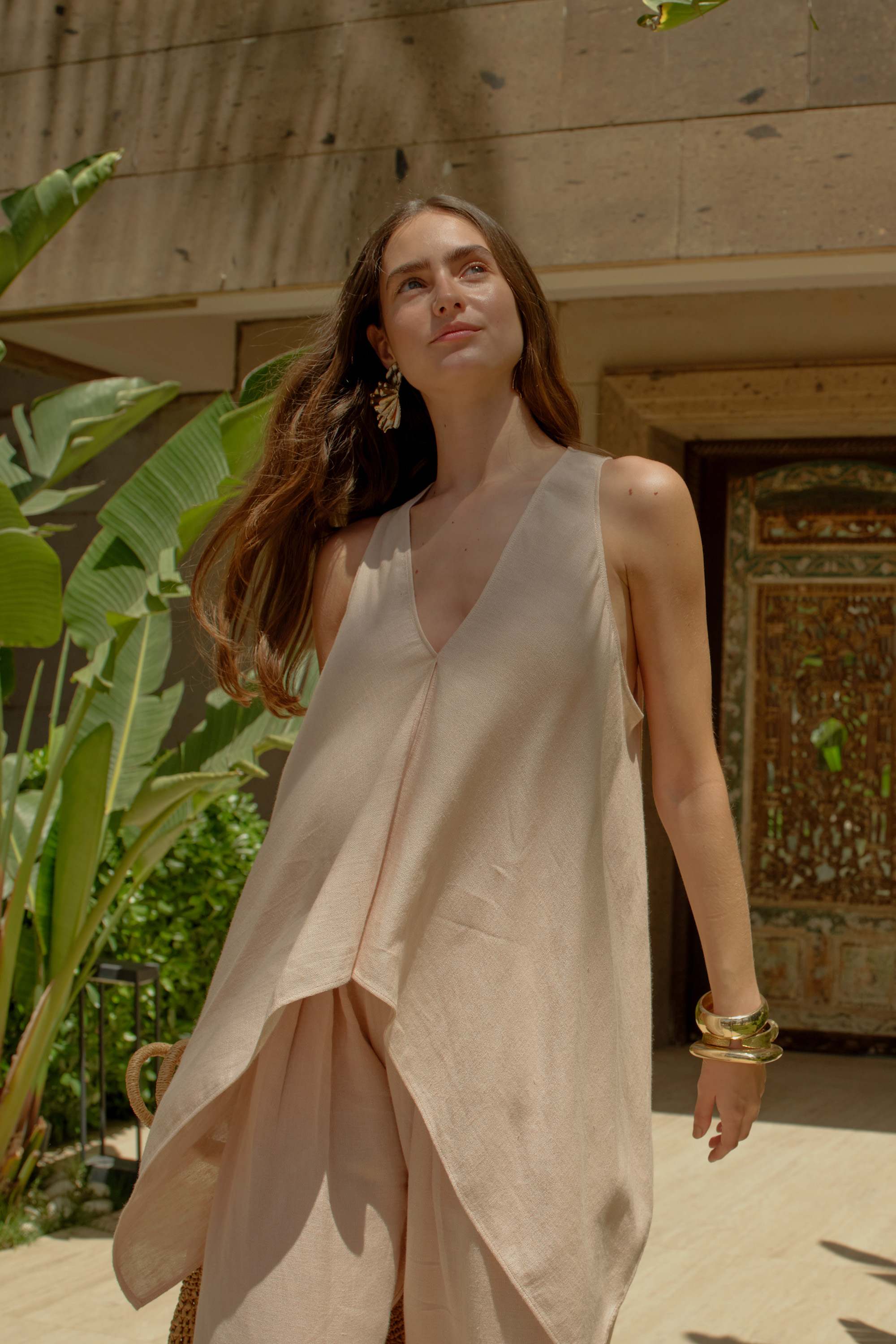 Linen Somon Blouse