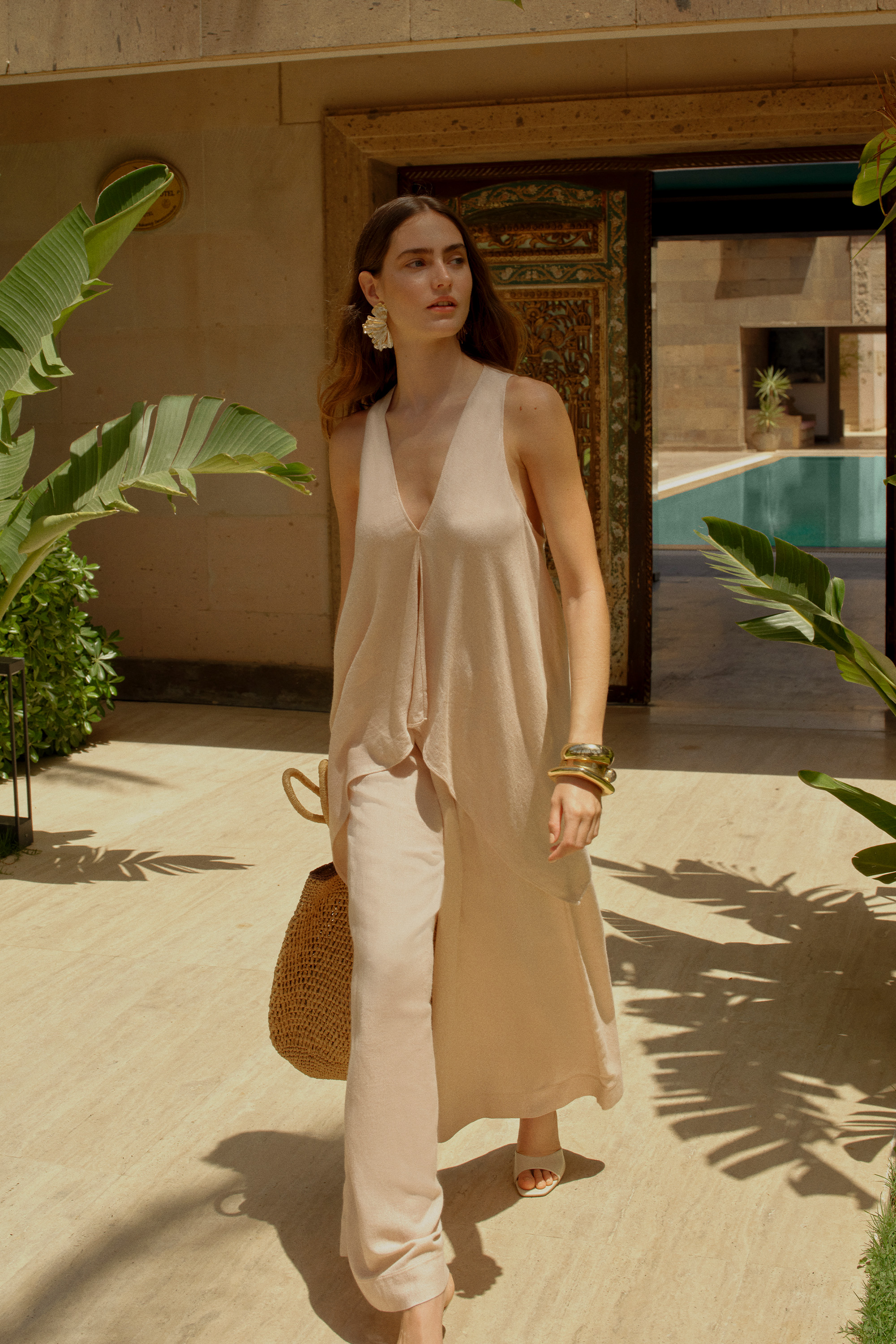 Linen Somon Blouse