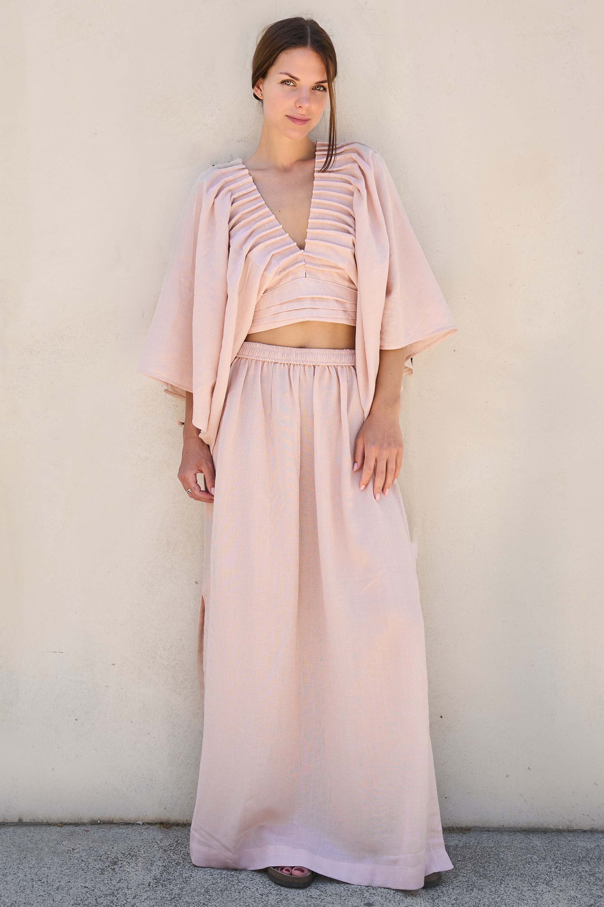 Linen Somon Top