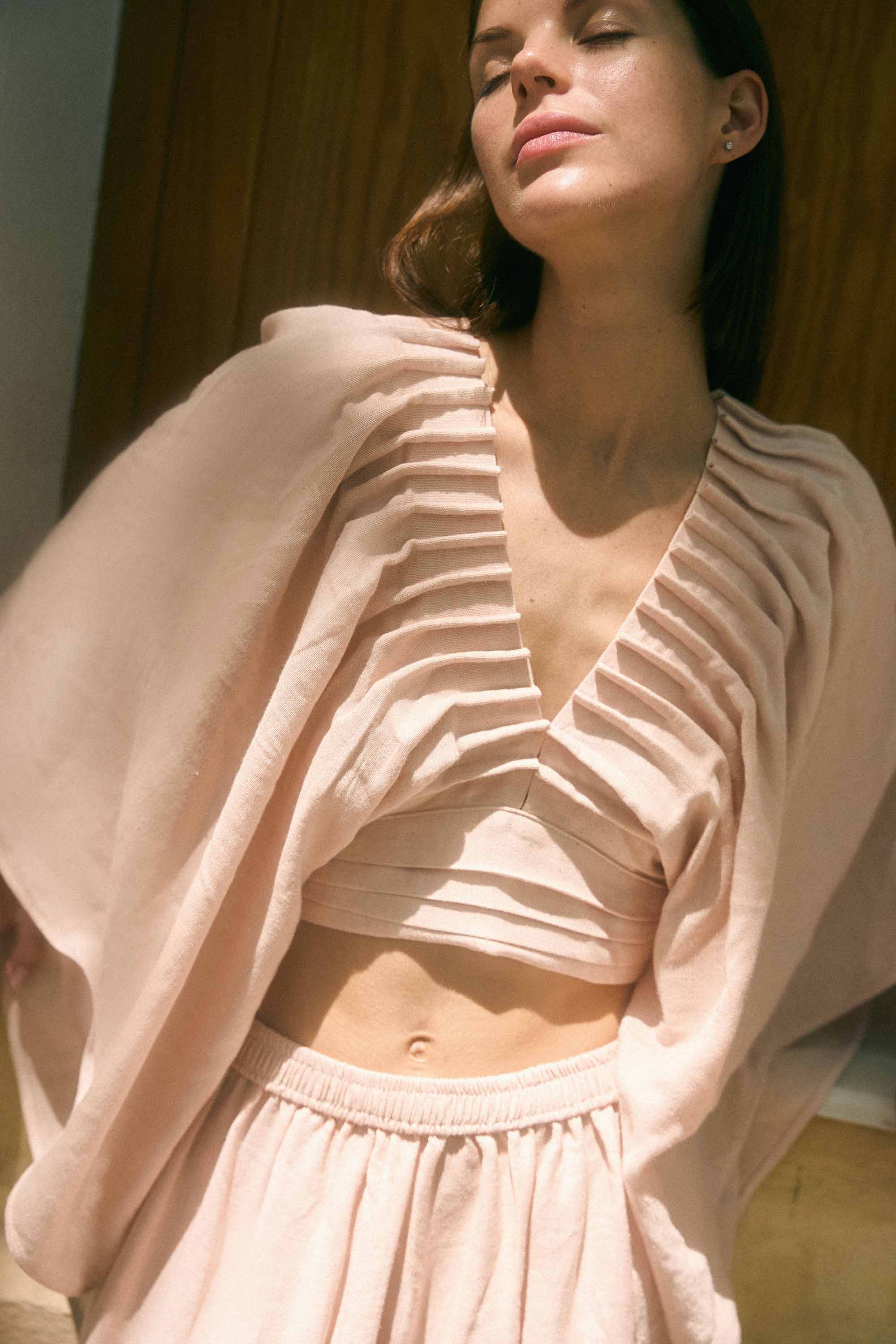 Linen Somon Top