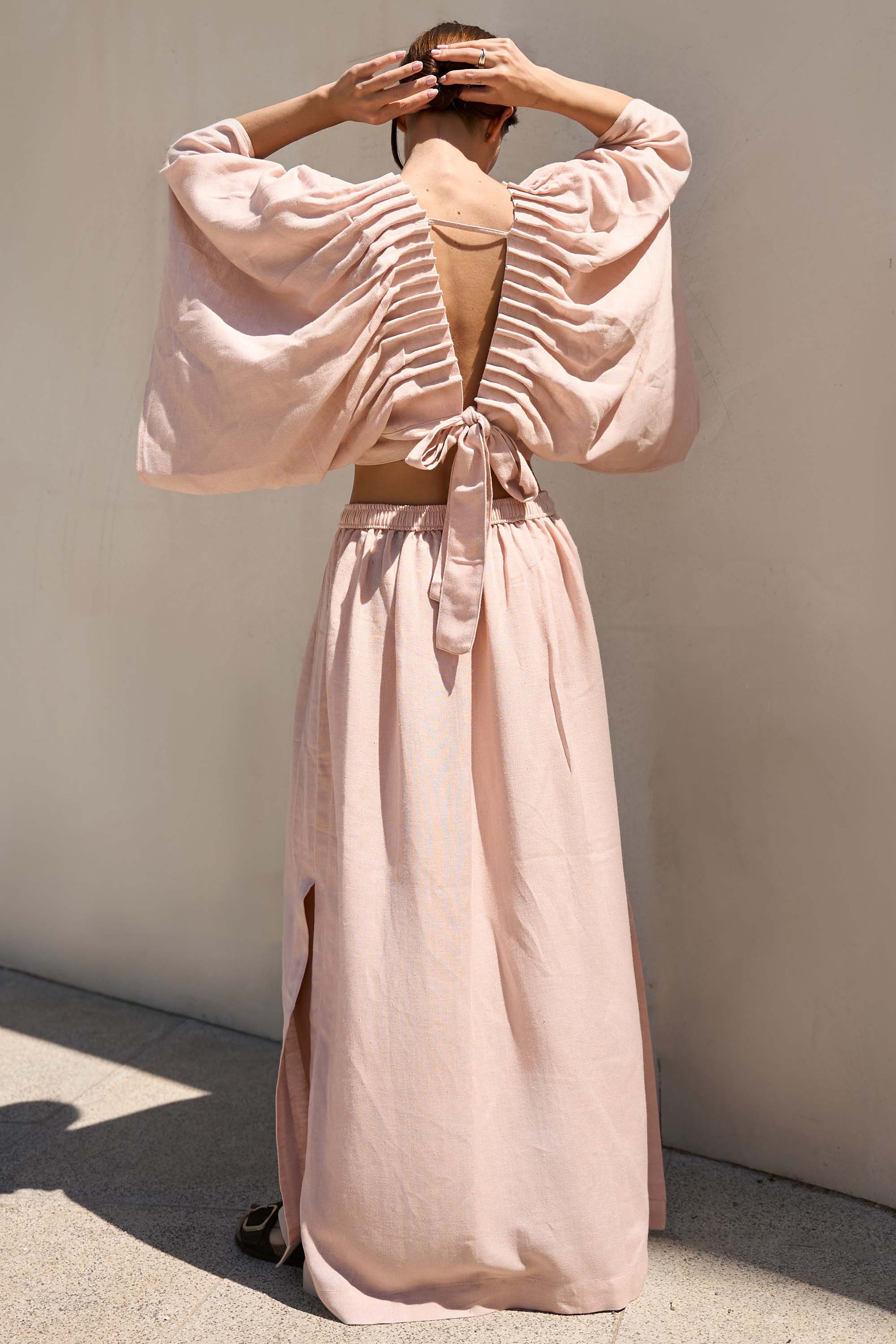 Linen Somon Top