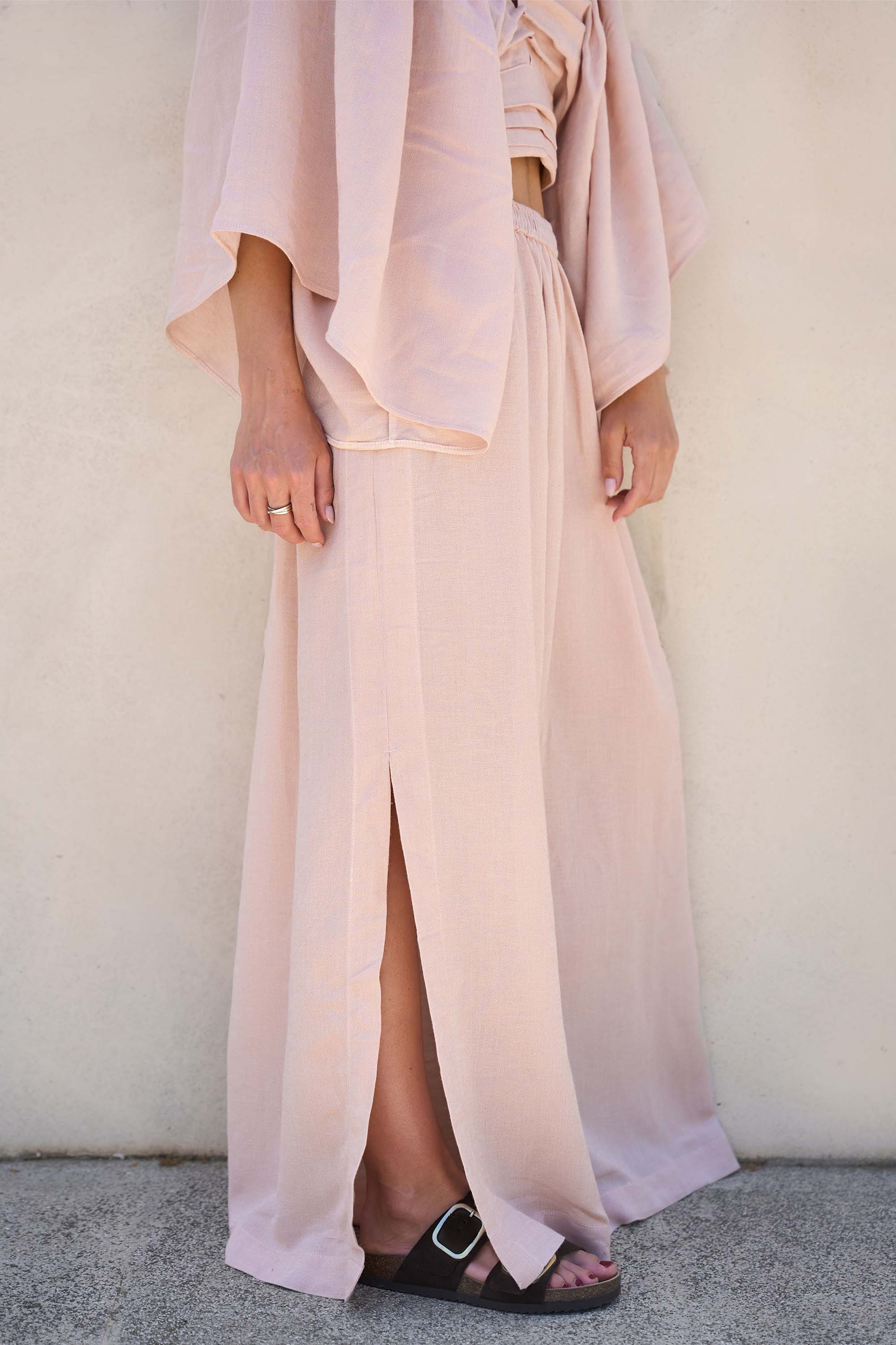 Linen Somon Skirt