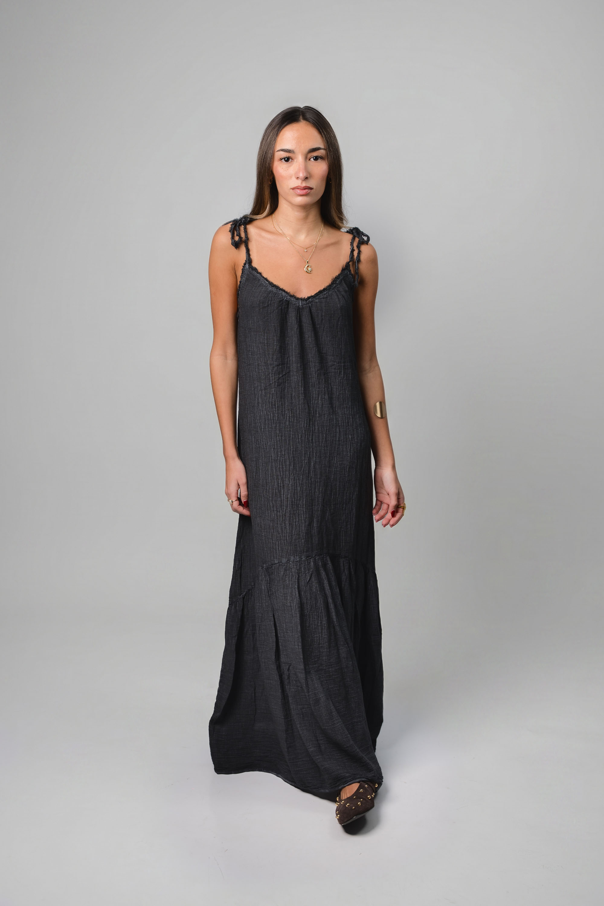 Graphite Strappy Dress