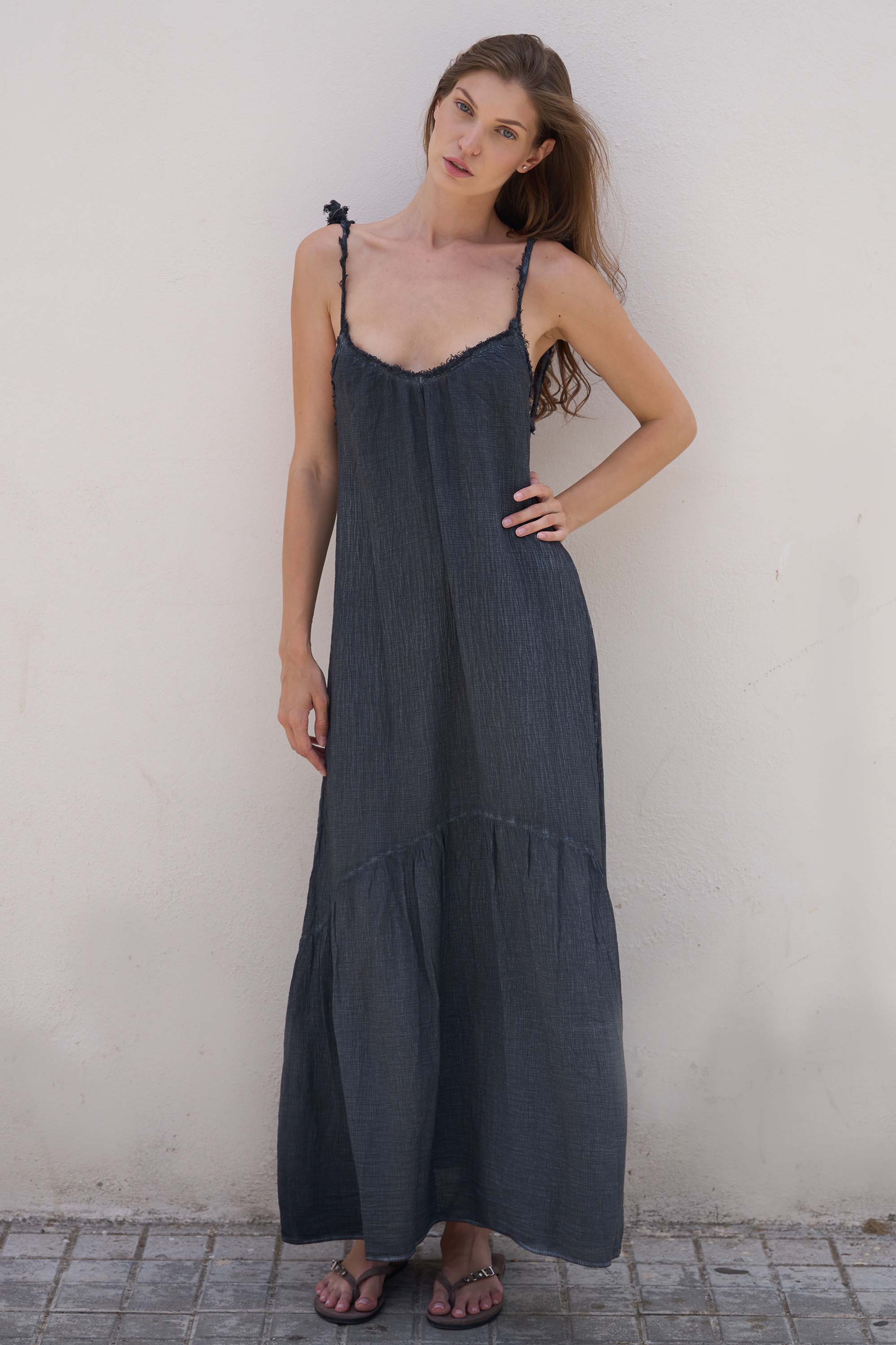 Graphite Strappy Dress