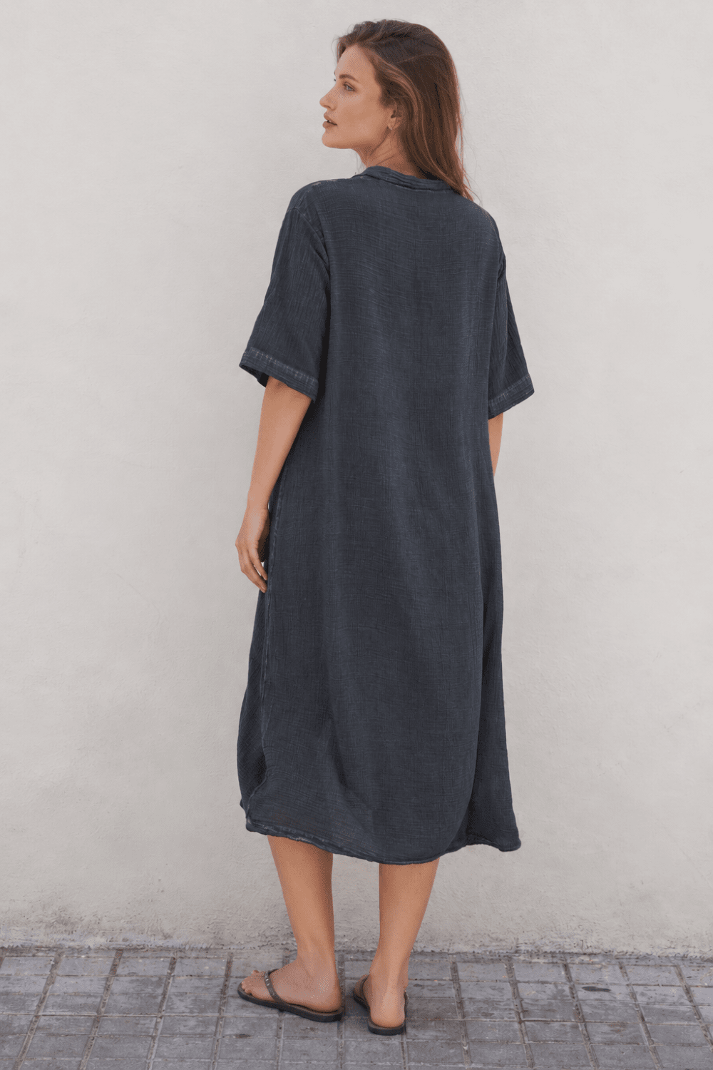 Graphite Shirt Dress