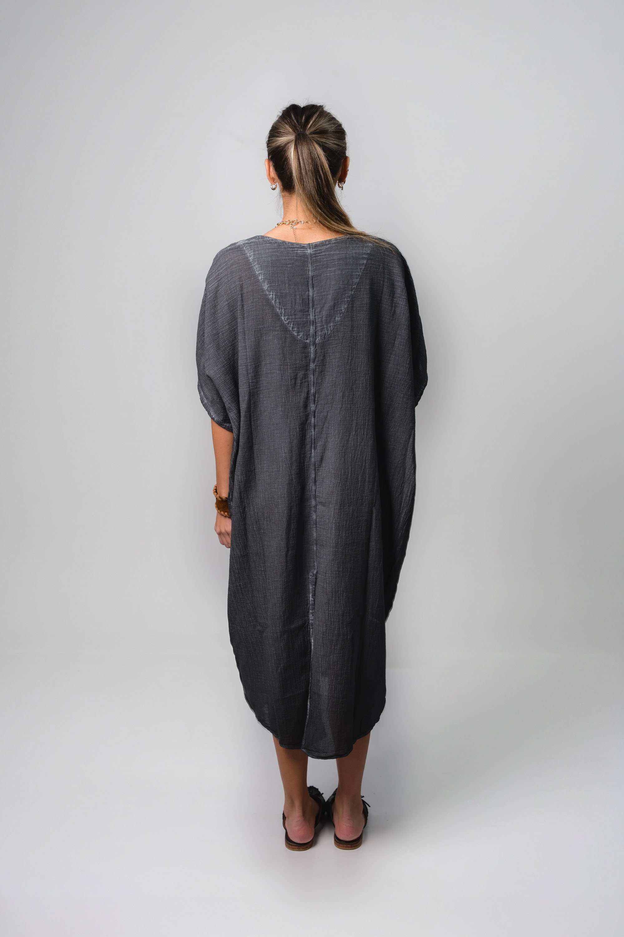 Graphite Caftan Dress