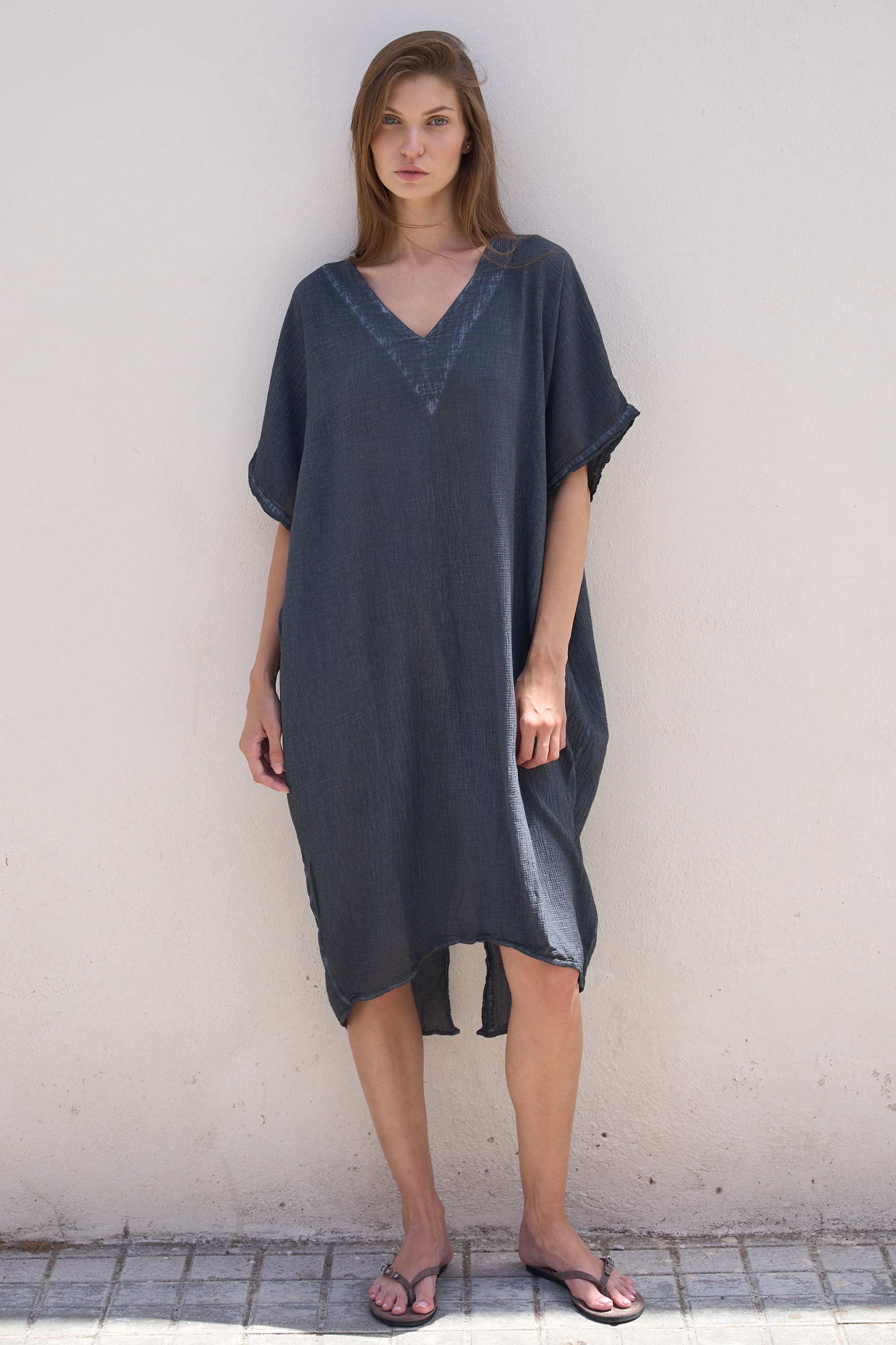 Graphite Caftan Dress