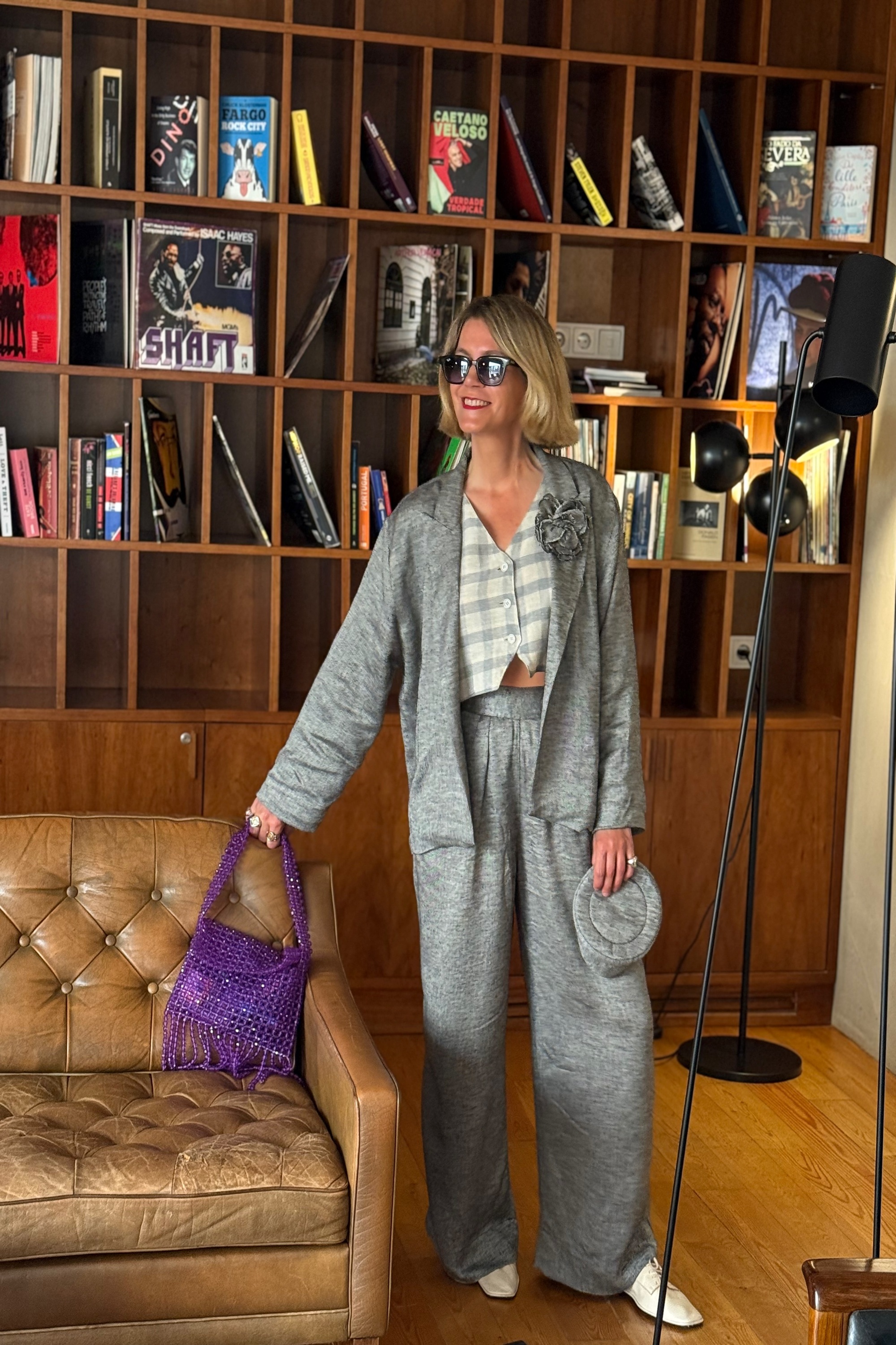 Black Mélange Linen Jacket